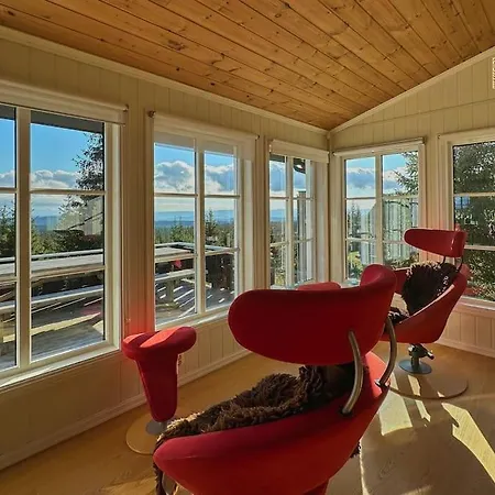 Luxury With Hot Tub, In-out, Fireplace & Wifi Willa Sjusjøen