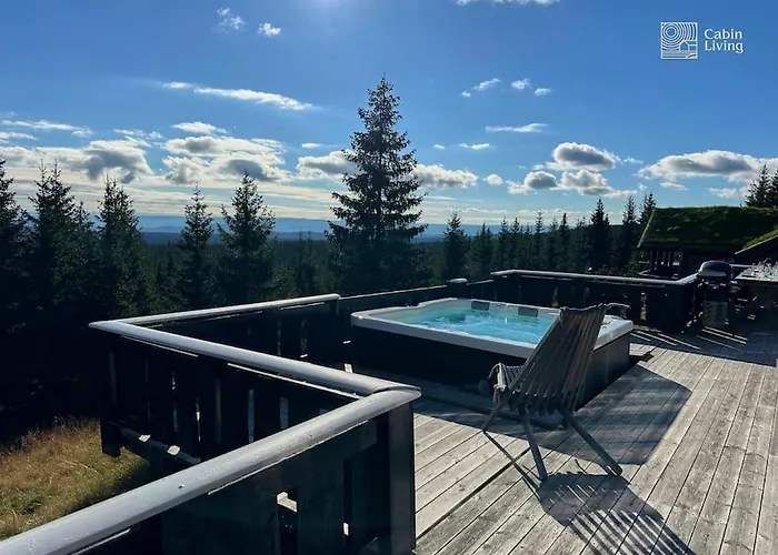 Villa Luxury With Hot Tub, In-out, Fireplace & Wifi Sjusjøen