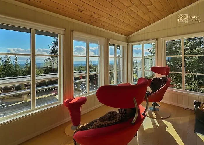 Luxury With Hot Tub, In-out, Fireplace & Wifi Villa Sjusjøen