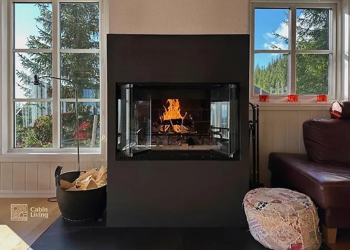 Villa Luxury With Hot Tub, In-out, Fireplace & Wifi Sjusjøen